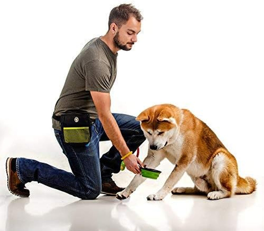 ```Snack Attack Satchel - The Ultimate Canine Cookie Carrier with Clicky Thing and Magic Bowl for Pooches, Adjustable Straps for Your Human Fashion Show, Perfect for Teaching Your Dog to Be a Goodest Boy!```