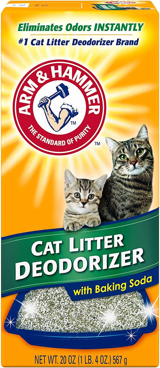 ```Paw-sitively Purr-fect Cat Litter Freshener: 20 Oz of Citrus Bliss for Your Feline's Throne Room (1.25 Pounds of "No More Stink")```