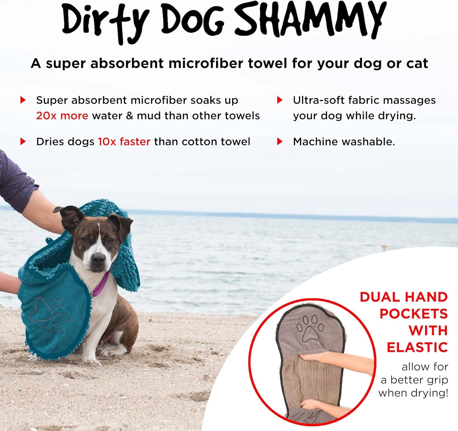 ```Furry Spa Day: The Ultimate Doggie Dry-Off Blanket - Super Absorbent, Quick Drying, & Machine Washable - Because Your Pup Deserves a Towel as Fancy as Their Fluff! | Grey 13X31```