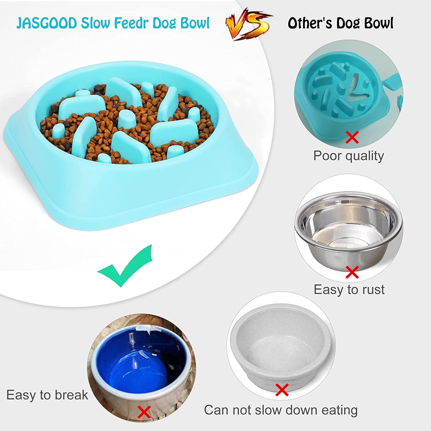 "Chow Down, Slowpoke! Eco-Friendly Dog Bowl That Says 'No' to Choking and 'Yes' to Healthy Belly Bloat Busters!"