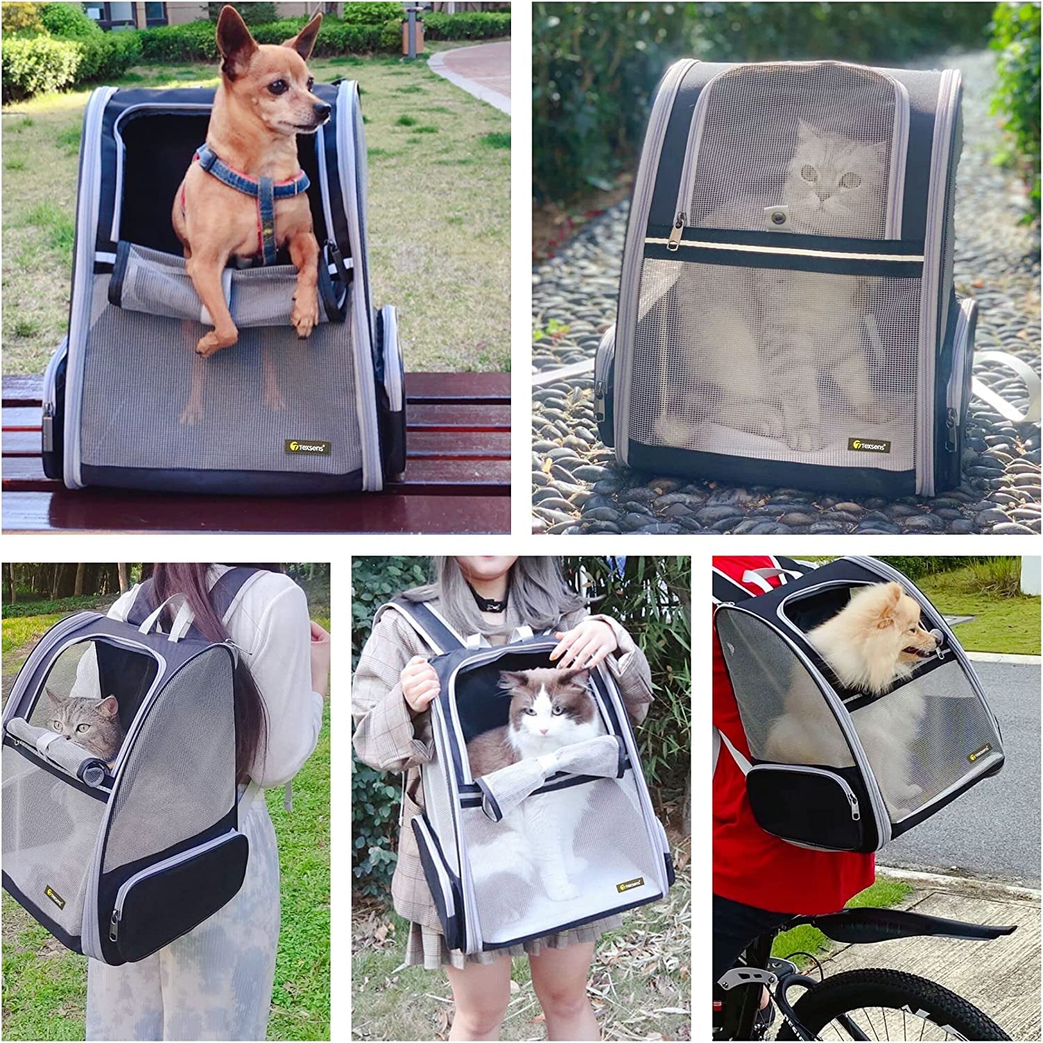 "Space-Age Bubble Backpack for Your Furry Co-Pilot: Because Every Cat and Dog Deserves to Ride in Style (Black)"