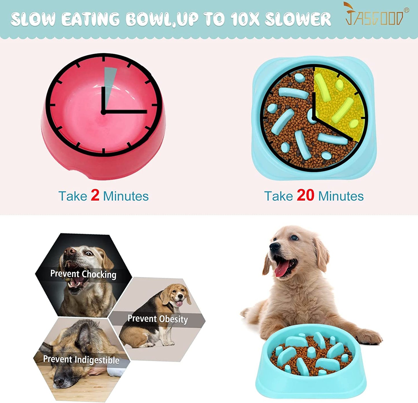 "Chow Down, Slowpoke! Eco-Friendly Dog Bowl That Says 'No' to Choking and 'Yes' to Healthy Belly Bloat Busters!"