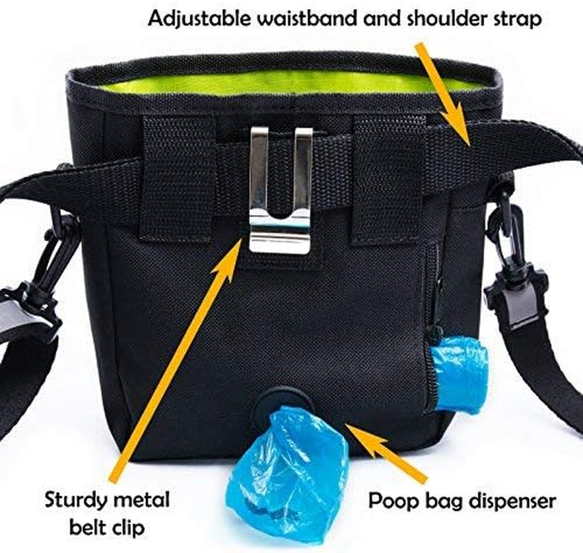 ```Snack Attack Satchel - The Ultimate Canine Cookie Carrier with Clicky Thing and Magic Bowl for Pooches, Adjustable Straps for Your Human Fashion Show, Perfect for Teaching Your Dog to Be a Goodest Boy!```