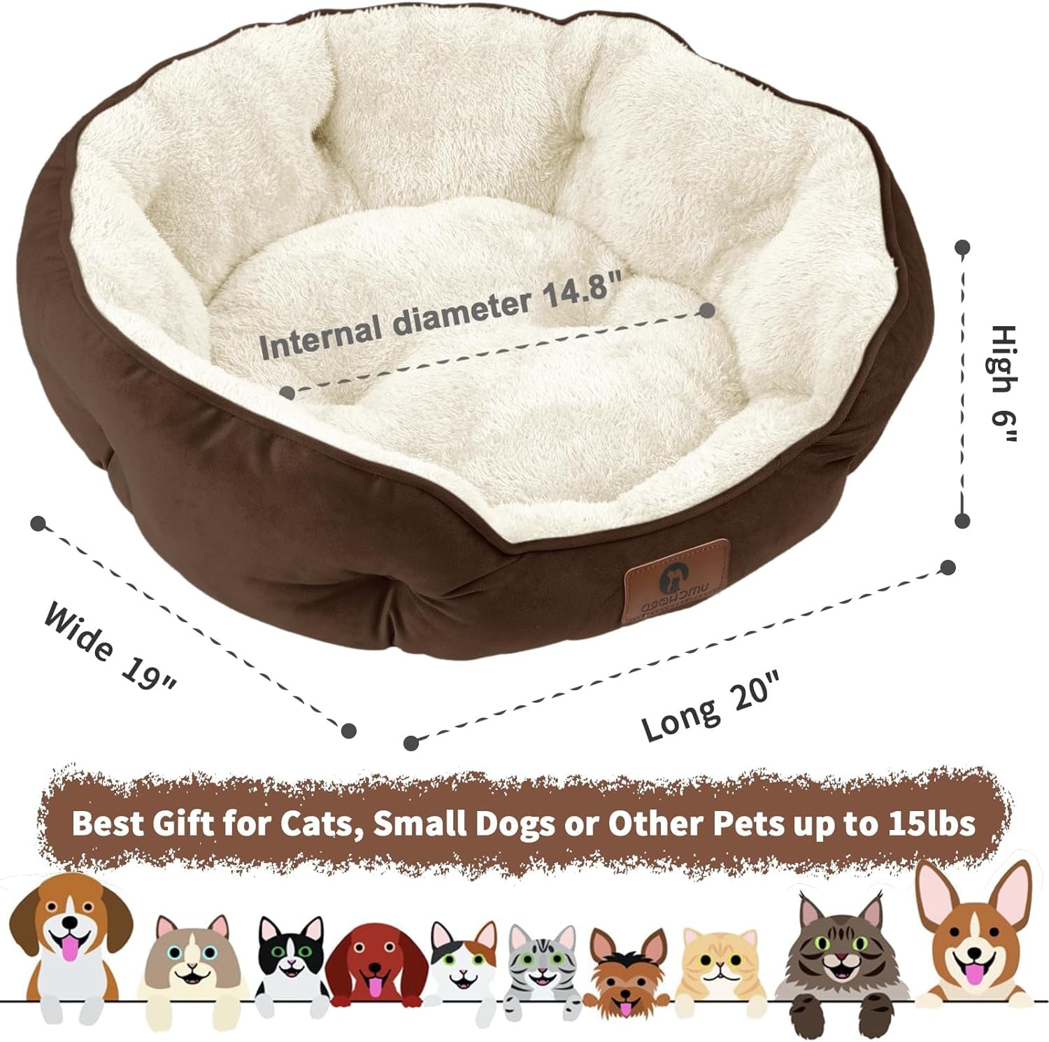 ```The Snuggle Palace: Tiny Dog and Cat Nap Zone for Furballs, Super Soft, Washable, Slip-Resistant, and Water-Repellent for the Posh Pooch or Kitty, 20 Inches of Cozy Cuteness!```