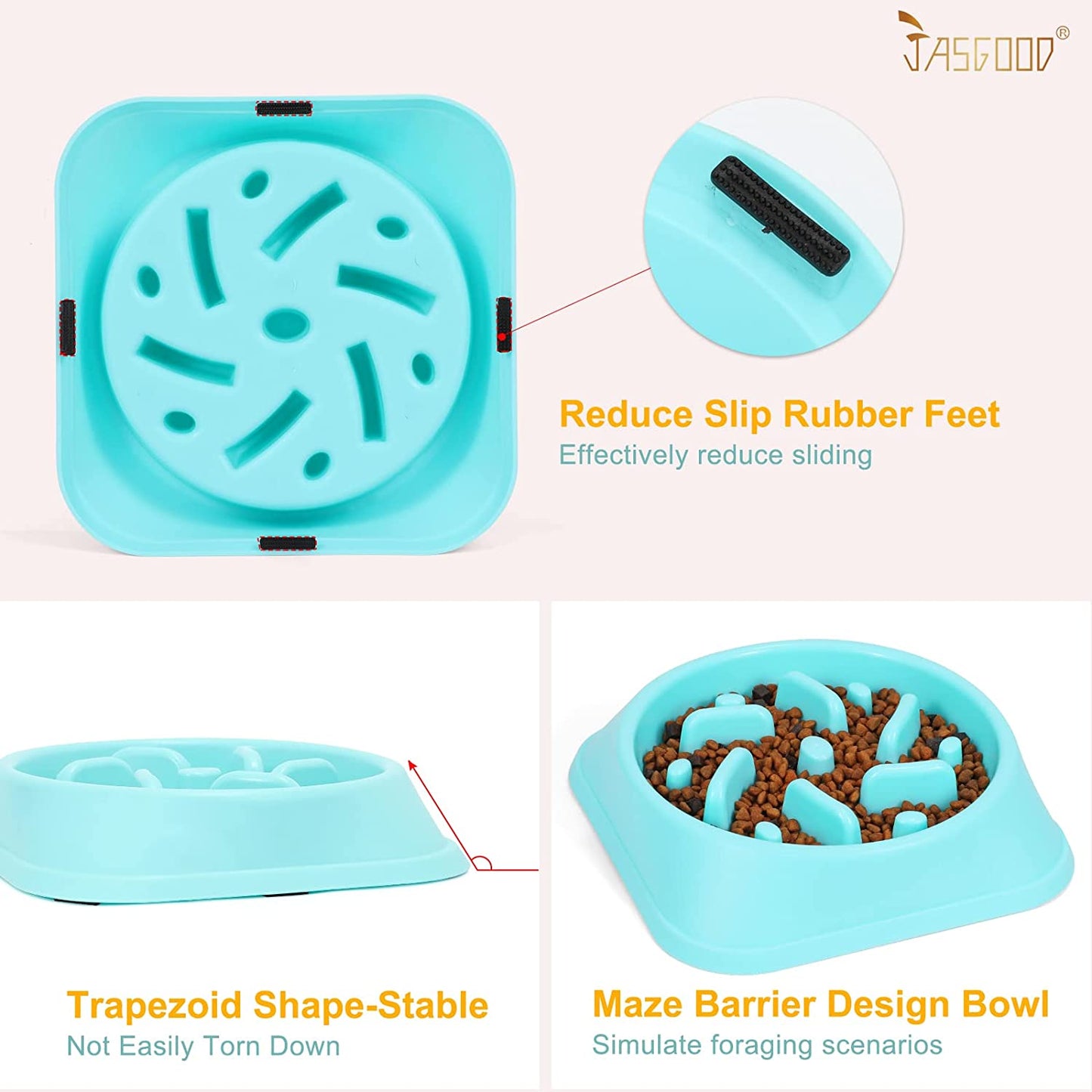 "Chow Down, Slowpoke! Eco-Friendly Dog Bowl That Says 'No' to Choking and 'Yes' to Healthy Belly Bloat Busters!"