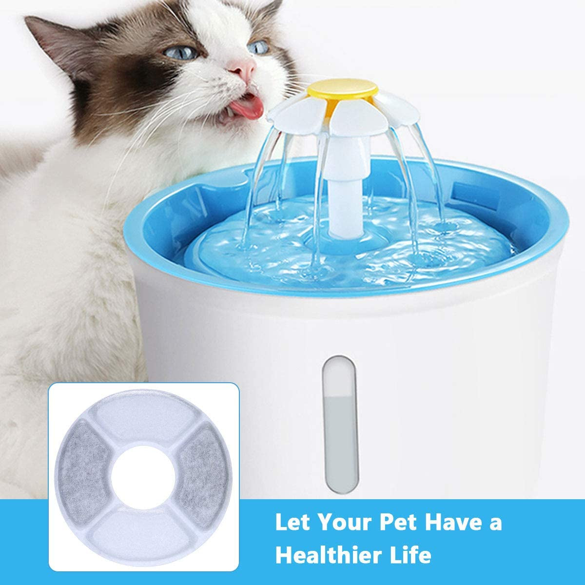 ```Feline Fountain Fun: 8-16 Pack of Purrfectly Filtered Water Filters for Your Thirsty Pets - Because Even Dogs Deserve a Spa Day!```