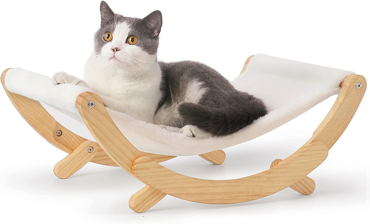 "Feline Fly Zone: The Purr-fect Moon Swing for Your Cat's Luxury Napping Experience!"